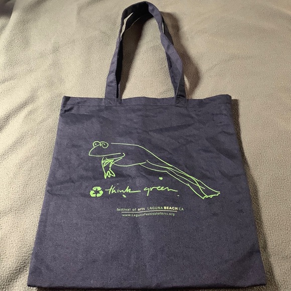 Logomark black bag. Laguna Beach Festival of Arts. 15x15. Strap approx 23 inches - Picture 1 of 7